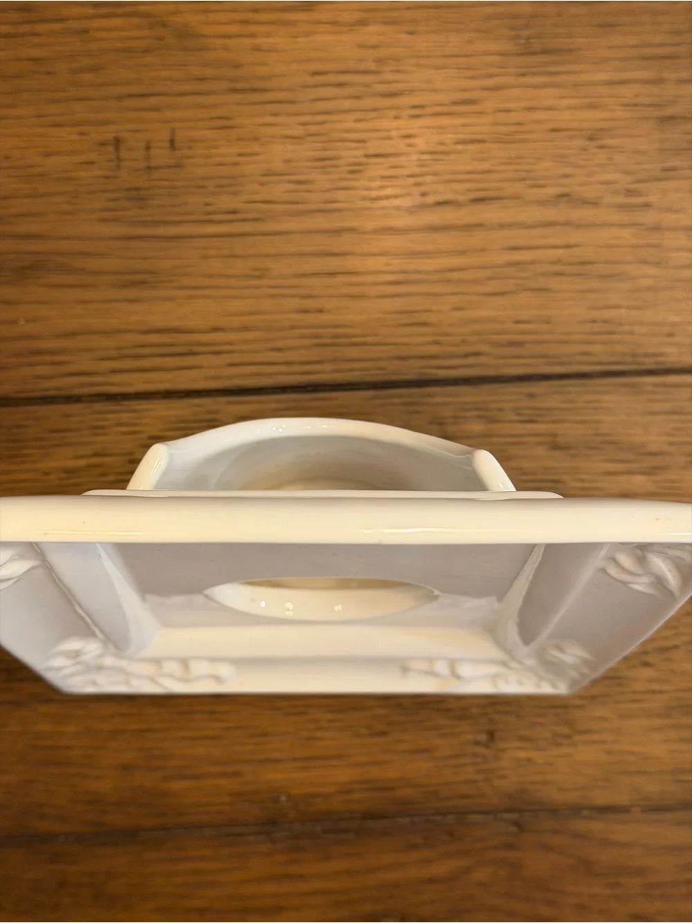 William Sonoma Vintage Frame Vase - White Ceramic Bud Vase